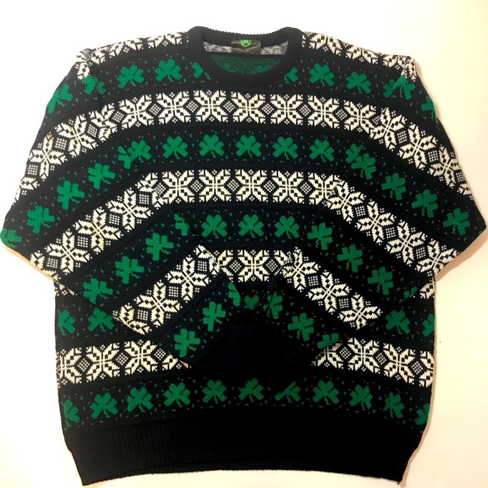 Emerald Isle Men’s Irish Christmas Sweater Sz XL